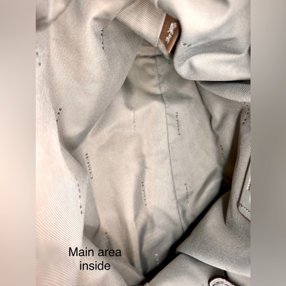 Beautiful Coach Bag in Very Good Condition, Gray Leather & Suede, Preowned - Picture 6 of 13